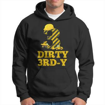 Dirty 3Rd-Y Birthday Party Construction Boy 3Rd Bday Hoodie - Seseable