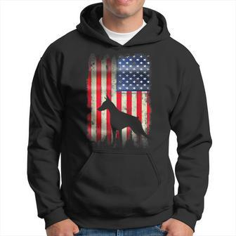 Doberman Dog Usa American Flag 4Th Of July Patriotic Gift Hoodie | Mazezy