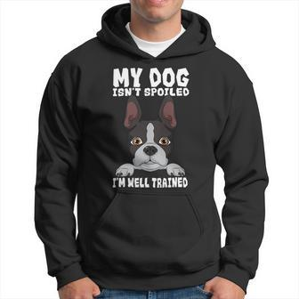 Dog Boston Terrier American Gentleman Dog Lover Im Well Trained Hoodie - Monsterry AU