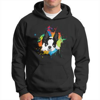 Dog Boston Terrier Art Funny Dog Breed Hoodie - Monsterry