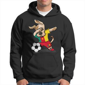 Dog Dabbing Soccer Cameroon Jersey Cameroonian Hoodie | Mazezy UK