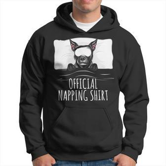 Dog Staffordshire Sleeping Dog Staffordshire Bull Terrier Official Napping Hoodie - Monsterry