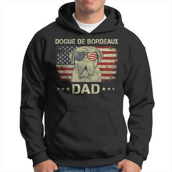 Dogue De Bordeaux Dad Dog Lovers American Flag 4Th Of July Hoodie - Seseable