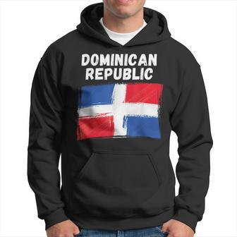 Dominican Republic Flag Vintage Grunge Dominican Flag Hoodie - Seseable