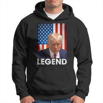 Donald Trump 2024 Shot President Legend American Flag Hoodie | Mazezy