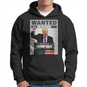 Donald Trump 2024 Wanted For President -The Return Hoodie | Mazezy