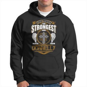 Donnelly Name Gift God Made Donnelly Hoodie - Seseable