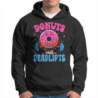 Donut And Deadlifts Barbell Doughnut Lover Girls Boys Son Hoodie | Mazezy DE