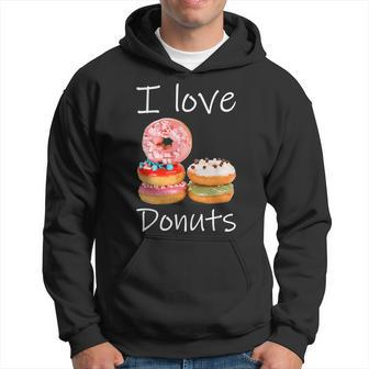 Donut Lover I Love Donuts Doughnut Sprinkles Hoodie | Mazezy