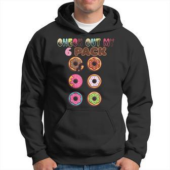 Donut Workout Check Out My Six Pack Funny Gym 2023 Hoodie - Thegiftio UK