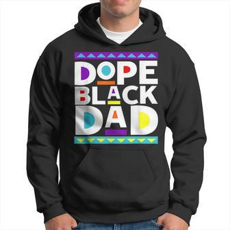 Dope Black Dad New Dad Fathers Day Gift African American Dad Hoodie - Thegiftio UK