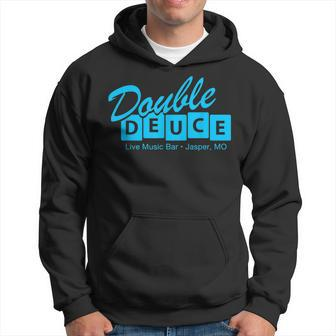 Double Deuce Funny Retro Road Side Bar House Hoodie - Seseable