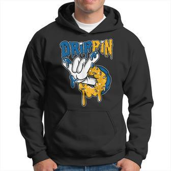 Drippin Donuts Dunk Low Blue Yellow Matching Hoodie - Seseable