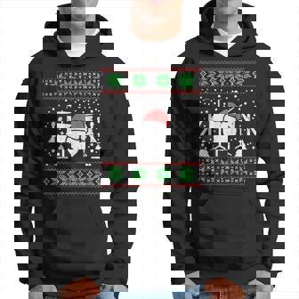 Drums Ugly Christmas Sweater Music Band Xmas Drummer Pj Hoodie | Mazezy