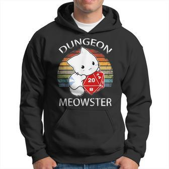 Dungeon Meowster Funny Tabletop Gamer Cat Hoodie | Mazezy