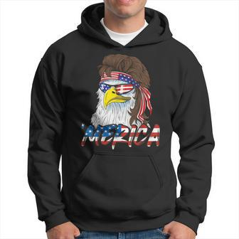 Eagle Mullet 4Th Of July Usa American Flag Merica  Hoodie