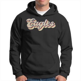 Eagles Name Retro Vintage Apparel Gift Eagles Lover Hoodie - Thegiftio UK