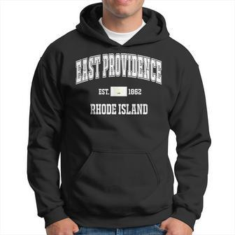East Providence Rhode Island Ri Vintage State Flag Athletic Hoodie | Mazezy