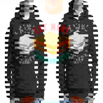 Eat More Fluffernutter Marshmallow Peanut Butter Sandwich Hoodie - Thegiftio UK