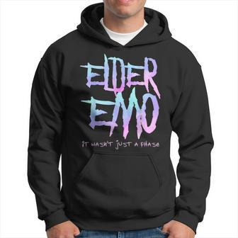 Elder Emo It Wasnt Just A Phase - Funny Emo Goth Hoodie - Seseable