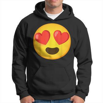Emoticon Face Grin Hearts Hoodie - Monsterry AU