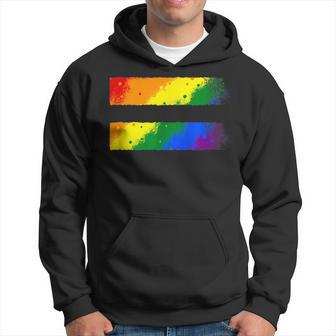 Equality Lgbt Pride Awareness For Gay & Lesbian Equal Sign Hoodie | Mazezy UK