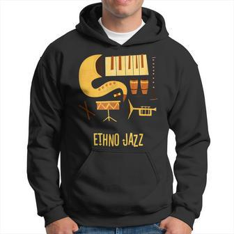 Ethno Jazz Vintage Jazz Music Hoodie | Mazezy