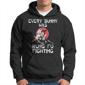 Every Bunny Was Kung Fu Fighting Easter Sunday Rabbit Hoodie | Mazezy