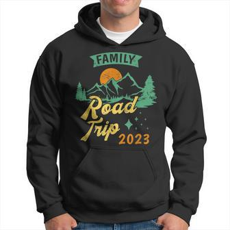 Family Road Trip 2023 Camping Crew Vacation Holiday Trip Hoodie | Mazezy