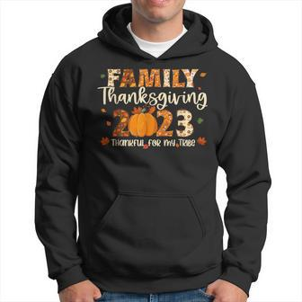 Family Thanksgiving 2023 Thankful For My Tribe Group Autumn Hoodie | Mazezy