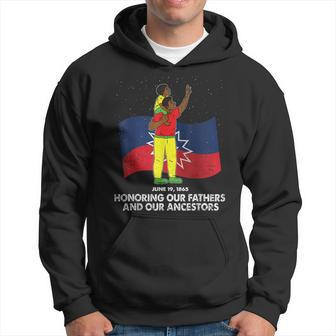 Father And Son Junenth Black History African American Dad  Hoodie