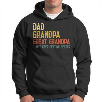 Fathers Day Dad Grandpa Great Grandpa Hoodie - Seseable