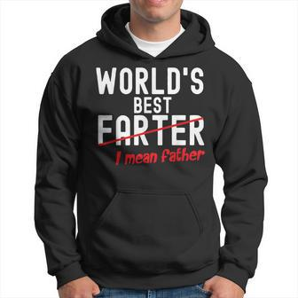 Fathers Day Funny Dad Worlds Best Farter I Mean Father Hoodie - Seseable