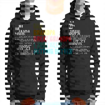 Fathers Day Grandpa Gift From Grandkids Dad Great Grandpa Hoodie | Mazezy