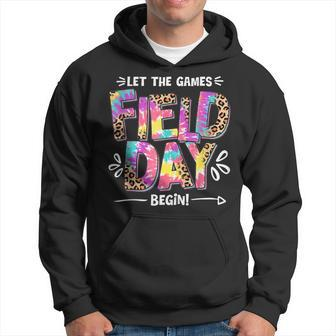 Field Day Let The Games Begin Leopard Tie Dye Field Day  Hoodie