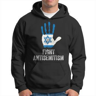 Fight Antisemitism Stop The Hate Jewish Pride Hoodie - Thegiftio UK