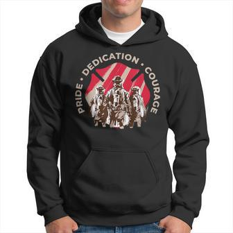Firefighter Dad Pride Dedication Courage Rescue Team Hoodie | Mazezy