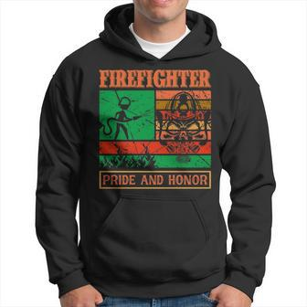 Firefighter Pride And Honor Fire Hoodie | Mazezy