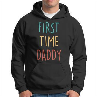 First Time Dad 2023 Fathers Day Promoted Daddy Men Hoodie | Mazezy