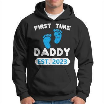 First Time Daddy Est 2023 Fathers Day Grandparents Son  Hoodie