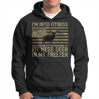 Into Fitness Fit’Ness Deer In My Freezer Camo Hunting Hoodie - Thegiftio UK