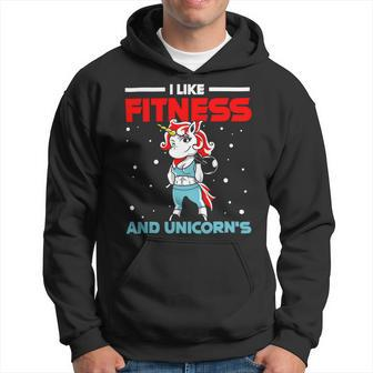 Fitness Unicorn Bodybuilding Sport Lift Weighlifter Gym 1 Hoodie - Monsterry
