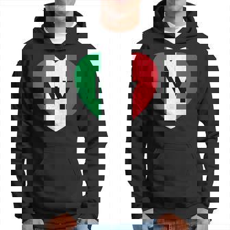 Flag Italy World Country Flag Ny Heart New York Italian Love Hoodie | Mazezy