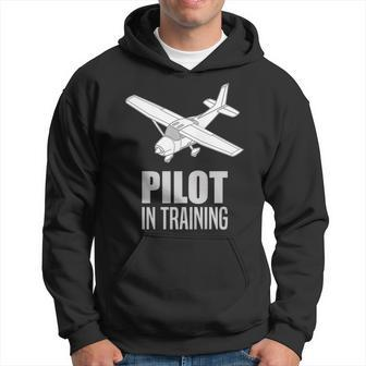 Flight Trainer Plane Saying Student Pilot In Training Hoodie | Mazezy
