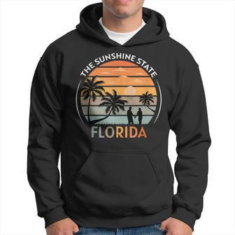 Florida Summer Beach Vintage Sunset Hoodie | Mazezy