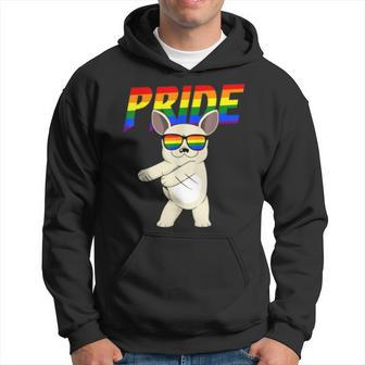 Flossing French Bulldog Lesbian Gay Lgbt Pride Gifts Hoodie | Mazezy
