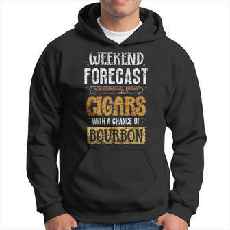 Weekend Forecast Cigars With A Chance Of Bourbon Cigar Hoodie - Monsterry UK