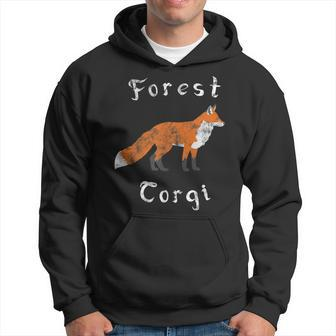 Forest Corgi Is A Fox Funny Animal Pun Vintage T Hoodie | Mazezy
