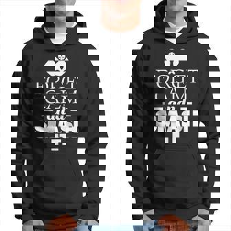 Forget Calm And Smash It Funny Pickleball Player Paddleball Hoodie | Mazezy