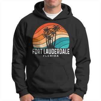 Fort Lauderdale Beach Florida Palm Tree Beach Souvenir Hoodie | Mazezy UK